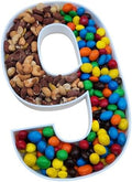 12 Inch Fillable Letter & Number Charcuterie Box, Reusable Plastic Serving Tray for Birthday, Anniversary, Baby
