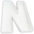 12 Inch Fillable Letter & Number Charcuterie Box, Reusable Plastic Serving Tray for Birthday, Anniversary, Baby