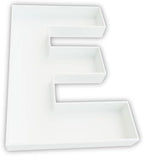 12 Inch Fillable Letter & Number Charcuterie Box, Reusable Plastic Serving Tray for Birthday, Anniversary, Baby