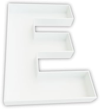 12 Inch Fillable Letter & Number Charcuterie Box, Reusable Plastic Serving Tray for Birthday, Anniversary, Baby