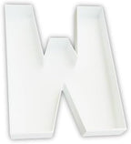 12 Inch Fillable Letter & Number Charcuterie Box, Reusable Plastic Serving Tray for Birthday, Anniversary, Baby