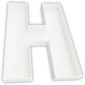 12 Inch Fillable Letter & Number Charcuterie Box, Reusable Plastic Serving Tray for Birthday, Anniversary, Baby