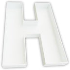 12 Inch Fillable Letter & Number Charcuterie Box, Reusable Plastic Serving Tray for Birthday, Anniversary, Baby