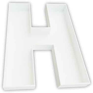 12 Inch Fillable Letter & Number Charcuterie Box, Reusable Plastic Serving Tray for Birthday, Anniversary, Baby
