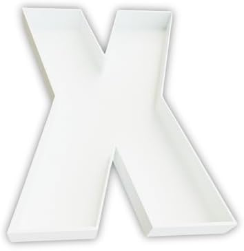 12 Inch Fillable Letter & Number Charcuterie Box, Reusable Plastic Serving Tray for Birthday, Anniversary, Baby