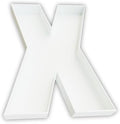 12 Inch Fillable Letter & Number Charcuterie Box, Reusable Plastic Serving Tray for Birthday, Anniversary, Baby