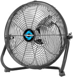 12 Inch High Velocity Cooling Floor Fan, 3-Speed Industrial Powerful Metal Floor Fan for Commercial and Home