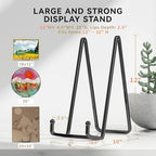 12 Inch Large Plate Stands for Display - Metal Picture Frame Easel Stands for Plates, Books, Platters, Plaques, alternate