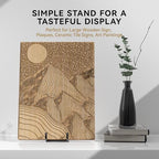 12 Inch Large Plate Stands for Display - Metal Picture Frame Easel Stands for Plates, Books, Platters, Plaques, alternate