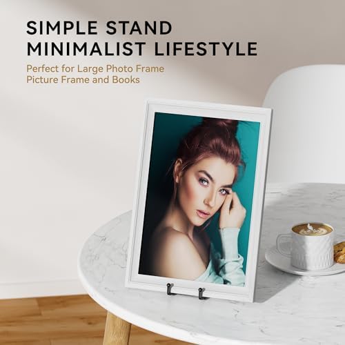 12 Inch Large Plate Stands for Display - Metal Picture Frame Easel Stands for Plates, Books, Platters, Plaques, alternate