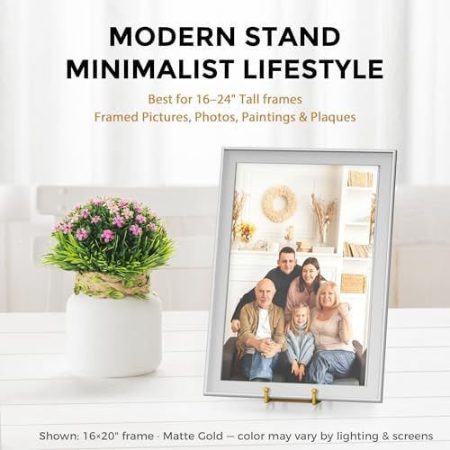 12 Inch Large Plate Stands/holder for Display - Metal Picture Frame Holder Stand + Small Easels for Platter, alternate view 5