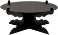 12 inch One Tier Cardboard Cake Stand, Black Cupcake Stand for Birthday Wedding DIY Dessert Decoration in Black