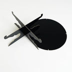 12 inch One Tier Cardboard Cake Stand, Black Cupcake Stand for Birthday Wedding DIY Dessert Decoration in Black, alternate