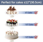 12 Inch Round White Ceramic Cake Stand, Decorative Cupcake Stand, Dessert Display Plates for Snacks and Cookies, alternate