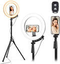 12'' LED Ring Light with 62'' Tripod Stand and Magnetic Phone Holder, Selfie Ring Light for Video Recording