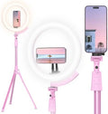12'' LED Ring Light with 62'' Tripod Stand and Magnetic Phone Holder, Selfie Ring Light for Video Recording