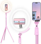12'' LED Ring Light with 62'' Tripod Stand and Magnetic Phone Holder, Selfie Ring Light for Video Recording
