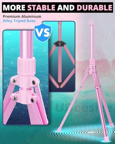 12'' LED Ring Light with 62'' Tripod Stand and Magnetic Phone Holder, Selfie Ring Light for Video Recording, alternate view 6