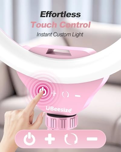 12'' LED Ring Light with 62'' Tripod Stand, Selfie Ring Light for Video Recording, Live Streaming, TikTok &, alternate view 2