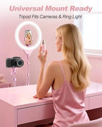 12'' LED Ring Light with 62'' Tripod Stand, Selfie Ring Light for Video Recording, Live Streaming, TikTok &, alternate view 3