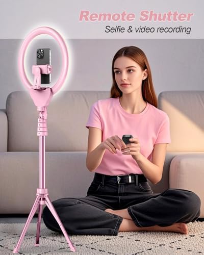 12'' LED Ring Light with 62'' Tripod Stand, Selfie Ring Light for Video Recording, Live Streaming, TikTok &, alternate view 6