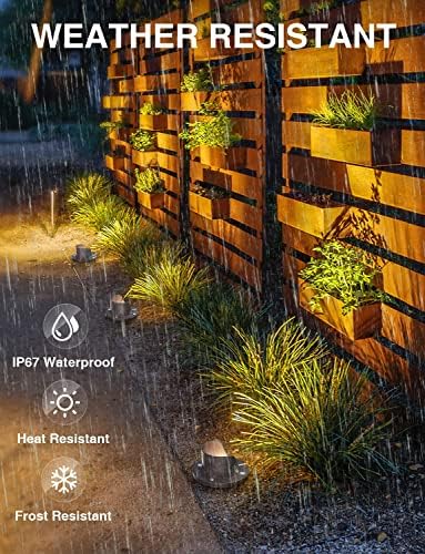 12-Pack 12W 3000K LED Low Voltage Landscape Well Lights, Shield Top, alternate view 4