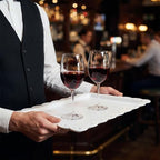 12 Pack 14.6 x 9.4 Inches Disposable Serving Platters Rectangle White Plastic Serving Trays Reusable BPA Free, alternate view