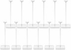 12 Pack 15.75 Inch Clear Acrylic Balloon Stand Kit for Table Centerpieces in Clear