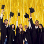 12 Pack 2026 Graduation Decorations, 3.28 FT x 7.05 FT Gold Backdrop Curtains, Metallic Class of 2026 Backdrop, alternate