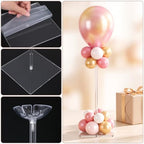 12 Pack 23.6" Clear Acrylic Balloon Stand Sticks Holder Kits With Base in Clear, alternate view 5