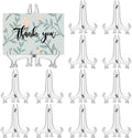 12 Pack 4 Inch Clear Plastic Easels or Stand/Plate Holders to Display Pictures or Other Items at Weddings, Plate