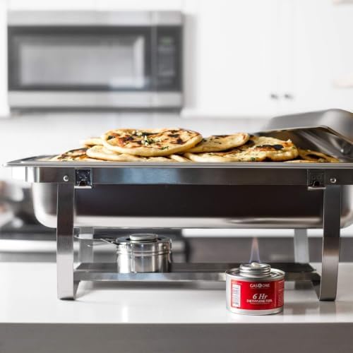 12 Pack 6 Hour Chafing Fuel - Food Warmer for Chafing Dish Buffet Set - Reusable Liquid Safe Fuel With Wick &, alternate view