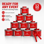 12 Pack 6 Hour Chafing Fuel - Food Warmer for Chafing Dish Buffet Set - Reusable Liquid Safe Fuel With Wick &, alternate view