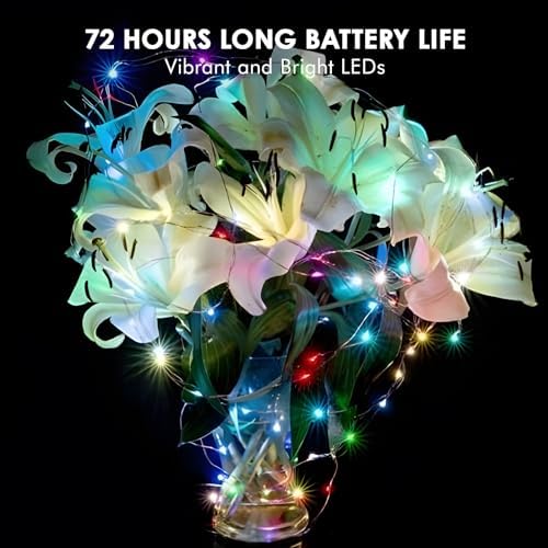 12 Pack 7ft Multicolor Battery Fairy Lights, 20 LED String Lights, alternate view 5