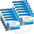 12 Pack Acrylic Sign Holder 11 x 8.5 Horizontal, Double-Sided Clear Sign Holder Plastic Stands for Display, T