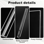 12 pack Acrylic Sign Holder 8.5 x 11, Clear Table Display Stand, alternate view 4