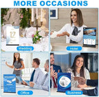 12 Pack Acrylic Sign Holder 8.5 x 11, Double-Sided Stand up Table Top Sign Holders, Clear Acrylic Picture Frame, alternate