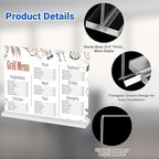 12 Pack Acrylic Sign Holder 8.5 x 5.5 Horizontal, Double-Sided Clear Sign Holder Plastic Stands for Display, T, alternate