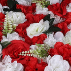 12 Pack Artificial Flower Wall Panels 16 x 24 Flower Wall Mat Silk Rose Hydrangea Flower Panels for Backdrop, alternate view
