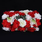 12 Pack Artificial Flower Wall Panels 16 x 24 Flower Wall Mat Silk Rose Hydrangea Flower Panels for Backdrop, alternate view