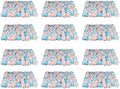 12 Pack Artificial Flower Wall Panels 24" x 16" Blue & Pink Faux Hydrangea and Rose Artificial Flower Backdrop