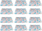 12 Pack Artificial Flower Wall Panels 24" x 16" Blue & Pink Faux Hydrangea and Rose Artificial Flower Backdrop