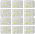 12 Pack Artificial Flower Wall Panels 24" x 16" Flower Wall Panel White Wall Backdrop Faux Hydrangea and Rose