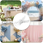 12 Pack Balloon Arch Clips for Backdrop, 3.5 Inch Clear Spring Clamp, alternate view 6