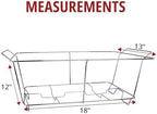 12 Pack Chafing Wire Rack Buffet Stand Chrome Frame for Events, Parties, Wedding, & Birthday Party Catering, alternate view 2