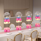 12 Pack Clear Acrylic Balloon Stand 15.75 inch Party Centerpiece Kit in 15.75 Inch in Transparent, alternate view 2