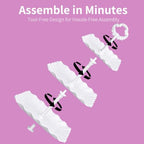 12 Pack Cupcake Stand Dessert Display Tower Serving Tray for Parties in White, alternate view 6