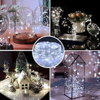 12 Pack Fairy Lights Battery Operated 7ft 20 LED Mini String Lights Twinkle Lights Silver Wire Firefly Starry, alternate view