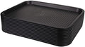 12 Pack Fast Food Tray, 13.7 x 10.5 Inch Plastic Restaurant Serving Tray Cafeteria Trays for Coffee Table