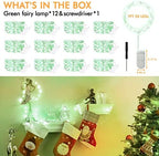 12 Pack Green Fairy Lights, 7FT 20LED Battery Operated String Lights, alternate view 6